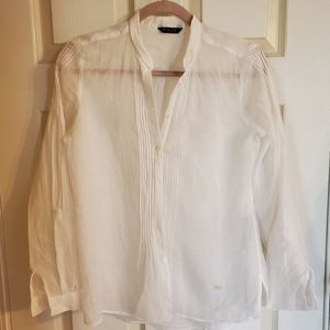 White Ramie (linen) blouse